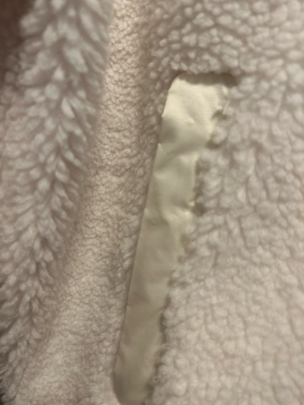 Athleta Cream Sherpa Snap-Front Pullover - Picture 4 of 7